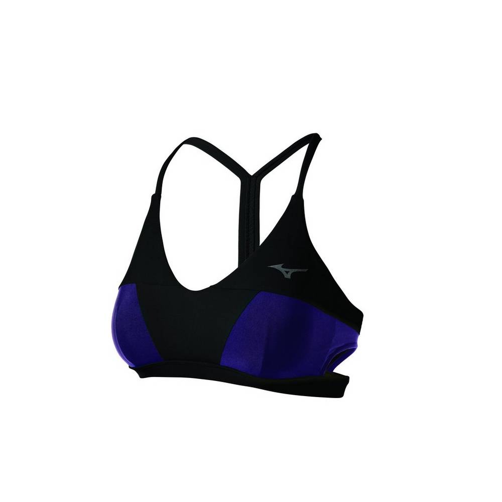 Mizuno Women's April Ross Vantage Thin Strap Volleyball Bra Black (440685-VKY)